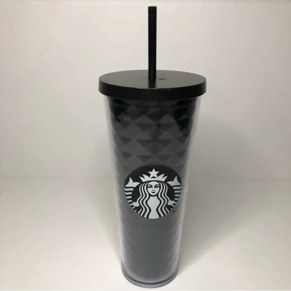 Starbucks | Black Pyramid Studded Tumbler